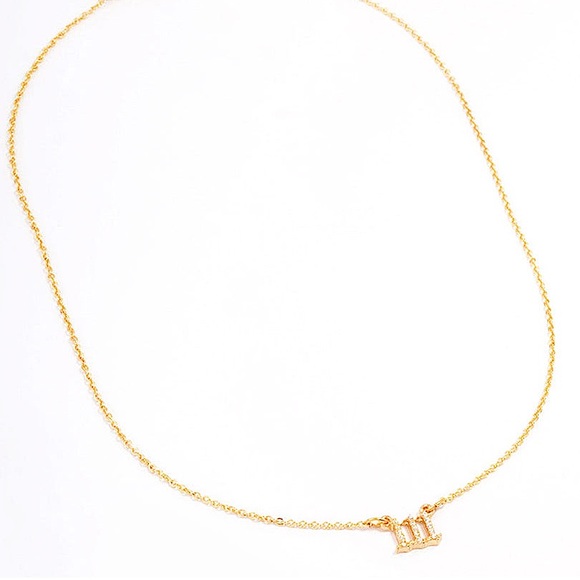 Paige Harper Pavé Crystal Angel Number '111' Pendant Necklace, 16”+ 2” Extender - Picture 3 of 8